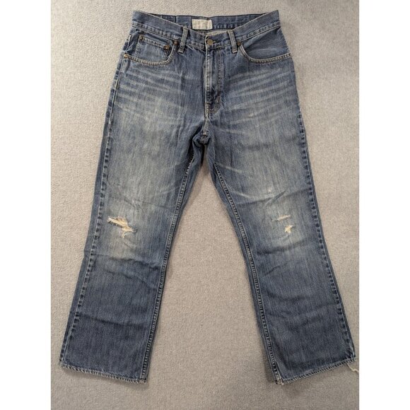 American Eagle Outfitters Other - American Eagle Jeans Men SZ 31x30 Blue Bootcut Destressed Whiskers Cowboy Skater